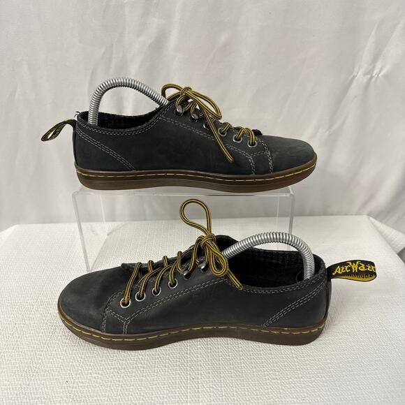 Dr Martens Shoes Womens Size 6 Black Leather Samira Lace Up Low Top Grunge - Picture 7 of 8